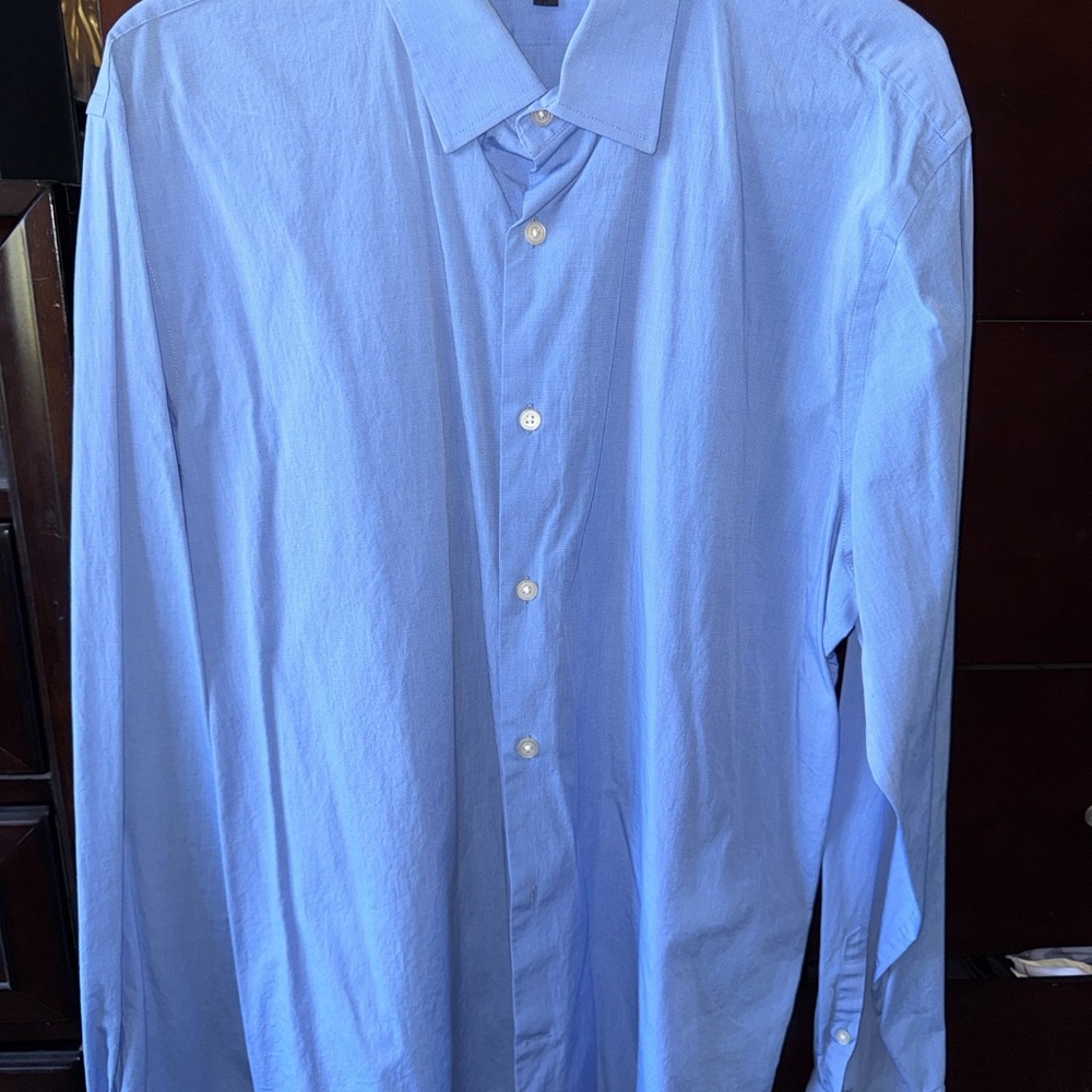 Express Light Blue Men's Dress Shirt